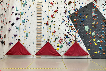 Dekoratives Bild der Kletterwand