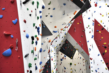 Dekoratives Bild der Kletterwand