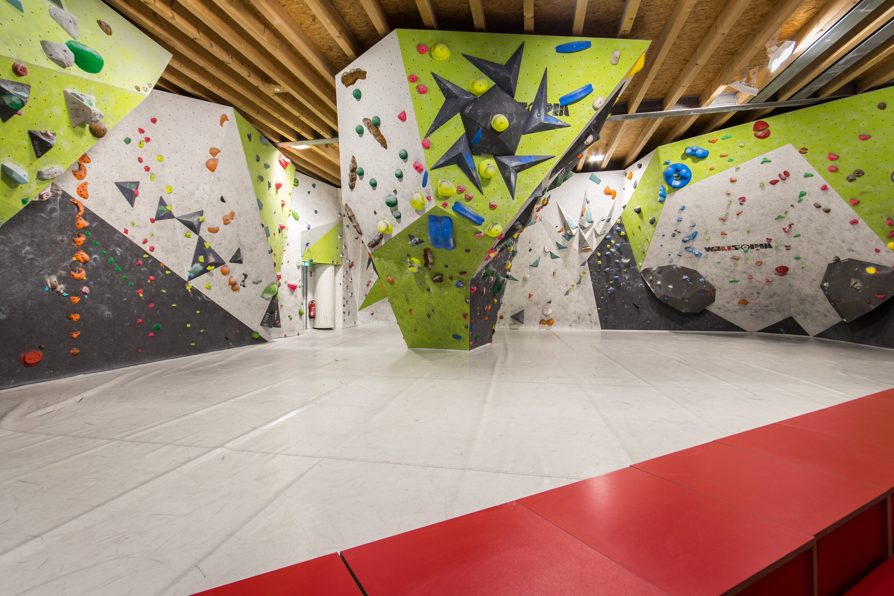 Dekoratives Bild der Kletterwand
