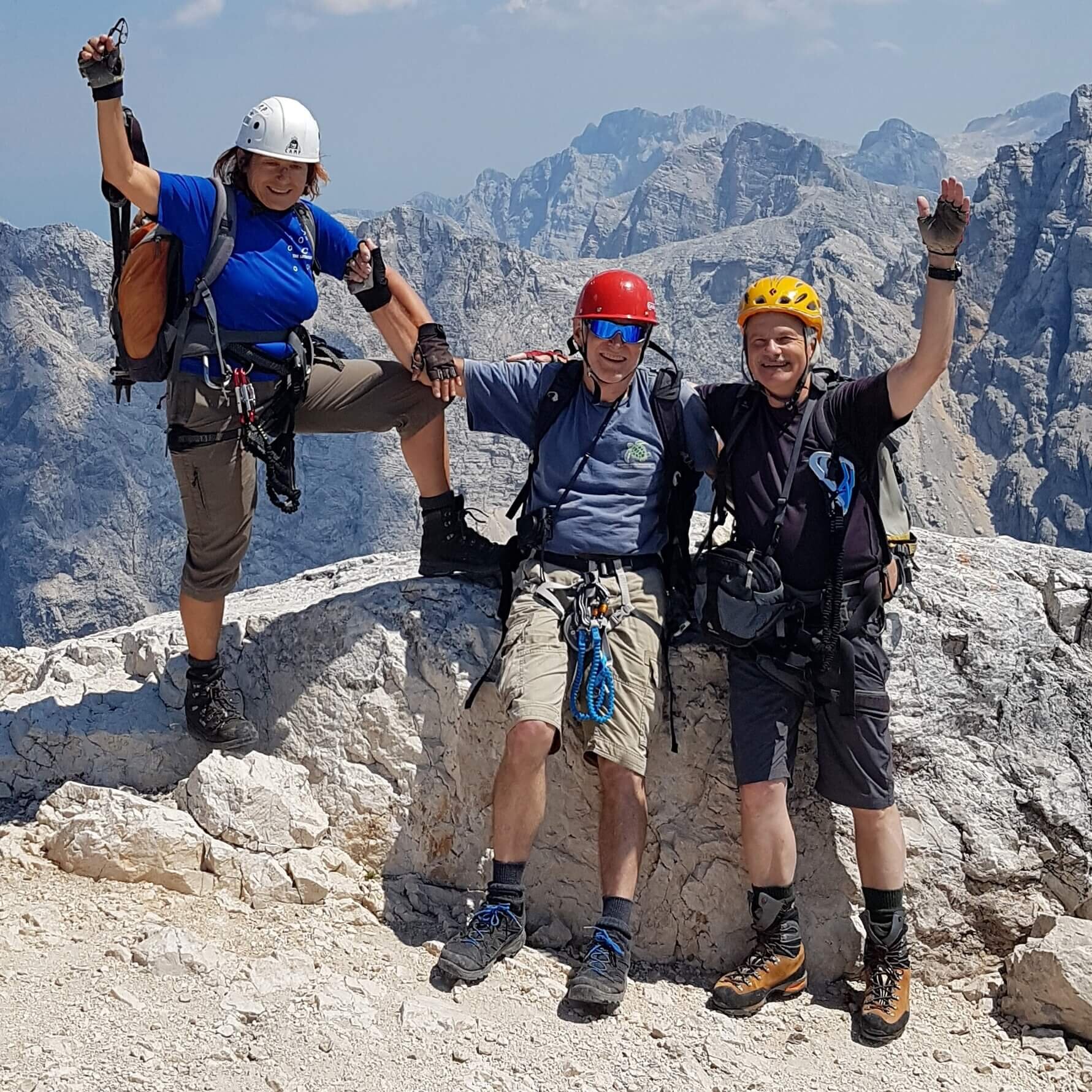 Bergsteiger in den Alpen